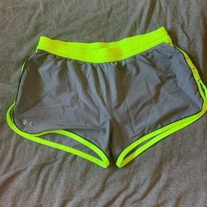 Under Armour Neon Gray Running Short